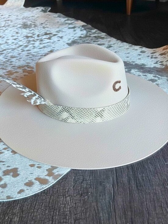 Charlie 1 Horse Sidewinder Wool Fedora Hat Lainey Wilson Wester Size L main image 4
